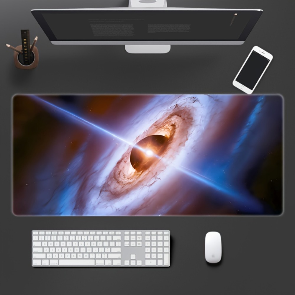 Desk Setup Art - Tapis de bureau rectangulaire lavable avec