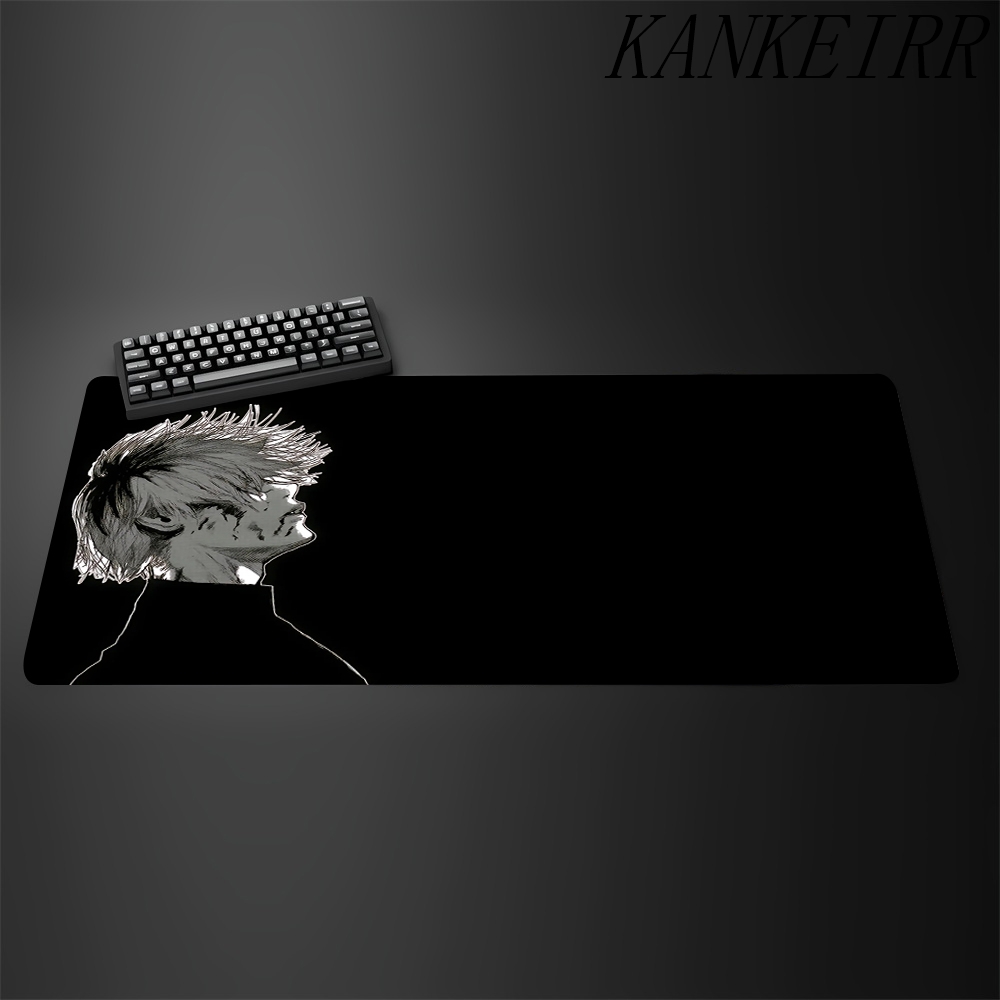 Desk Setup Black And White - Tapis de souris dessin animé japonais