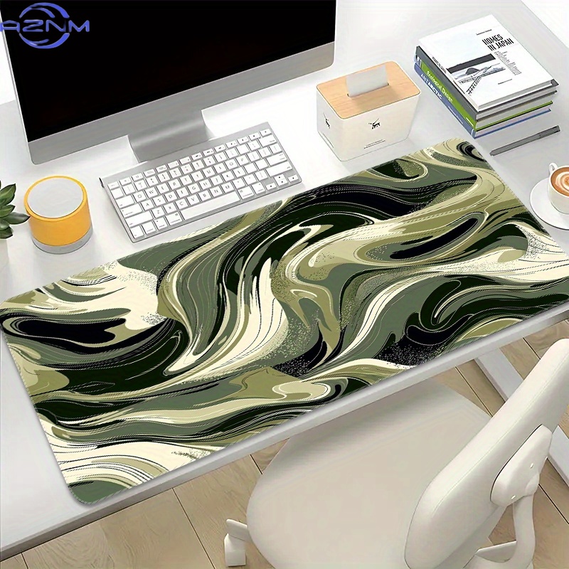 Desk Setup Black And White - Tapis de souris de jeu extra