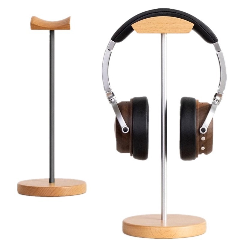Desk Setup Table - Support pour casque en bois de