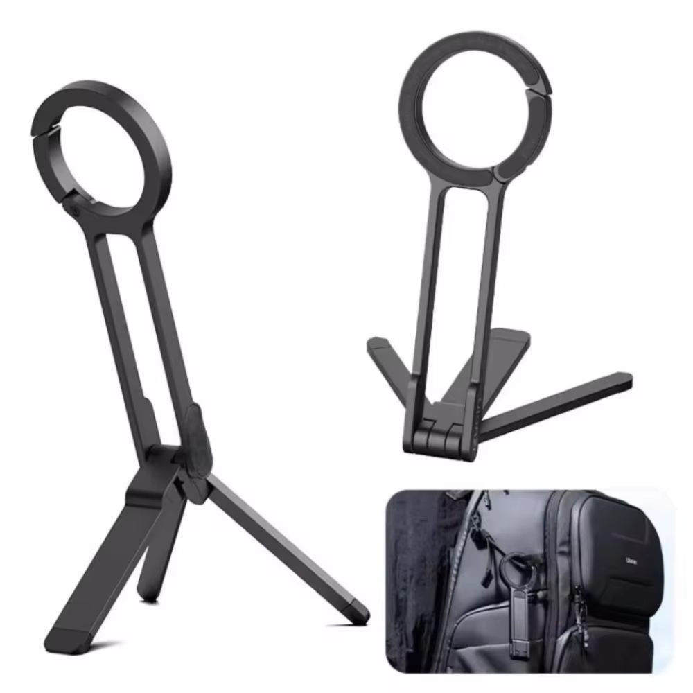 Dual Phone Holder - Trépied pliable pour téléphone avec fixation