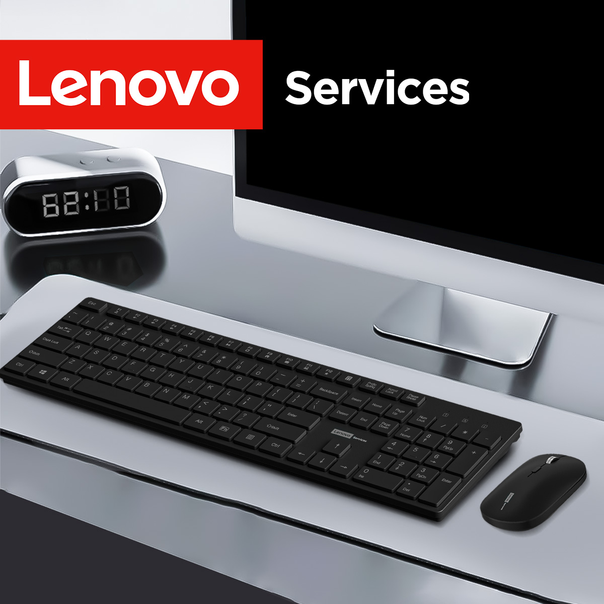 Desk Setup Keyboard - Ensemble clavier et souris sans fil