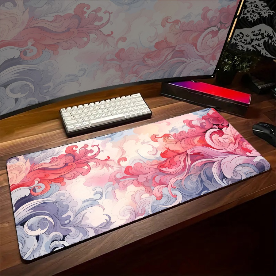 Desk Setup Art - Grand tapis de souris Gaming Art