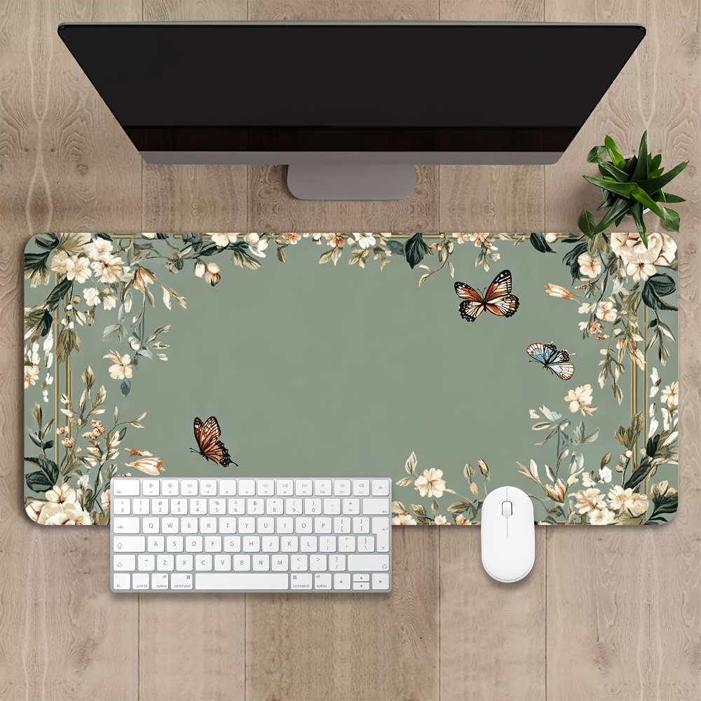 Desk Setup Art - Tapis de table à motif papillon