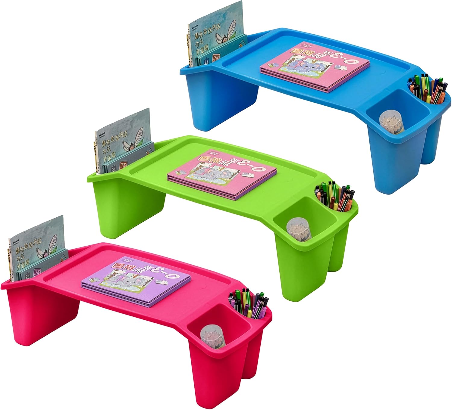 Desk Setup Art - Ensemble de 3 tables d'appoint portables