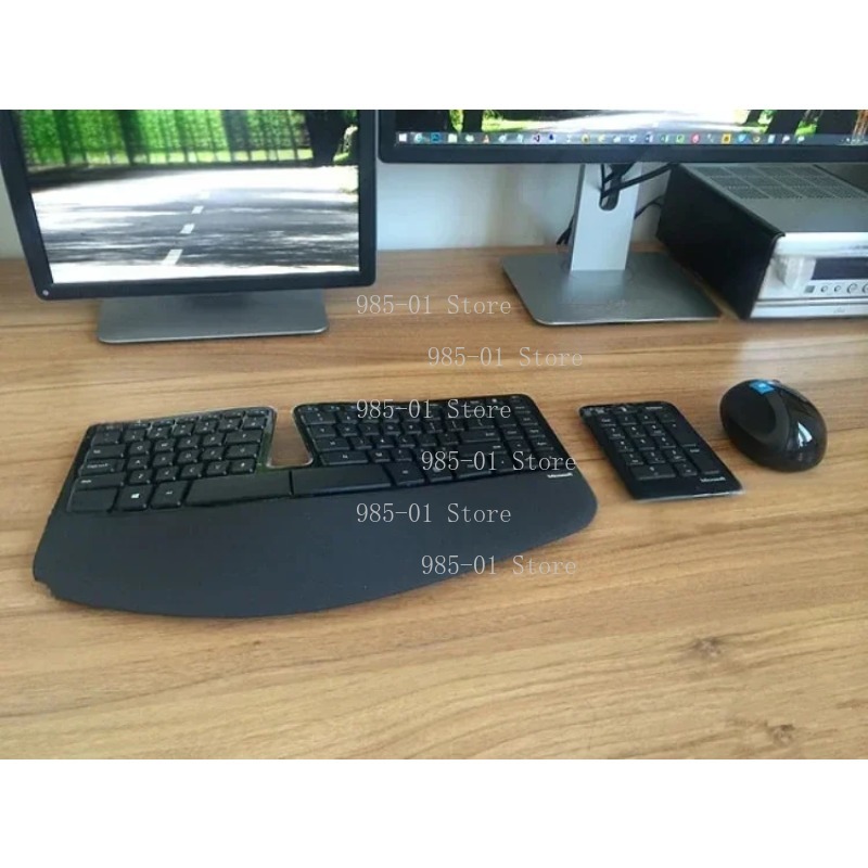 Desk Setup Keyboard - Ensemble clavier et souris sans fil,