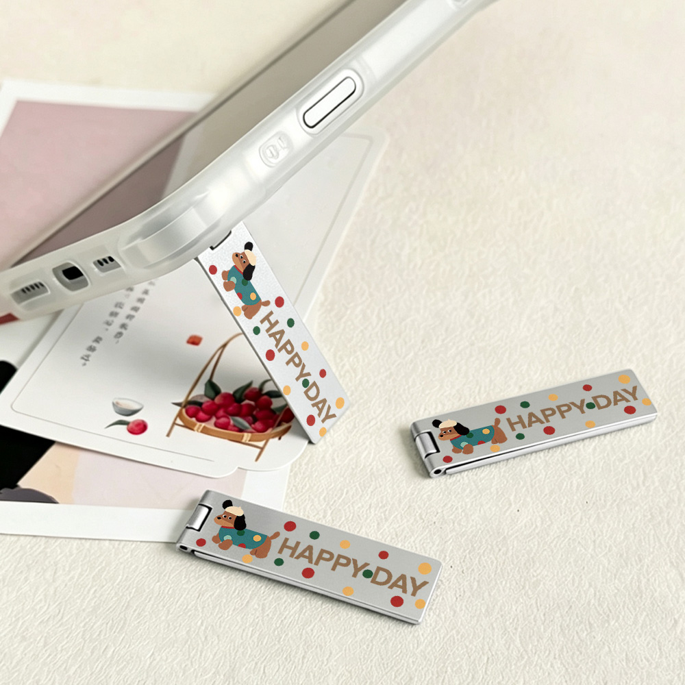 Desk Setup Apple - Support de téléphone ultra-fin invisible, pliable,