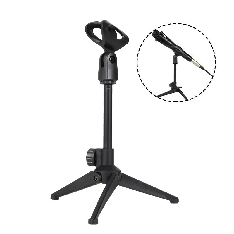 Desk Setup Table - Support de microphone réglable en hauteur,