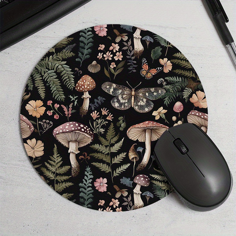 Desk Setup Keyboard - Tapis de souris rond en caoutchouc
