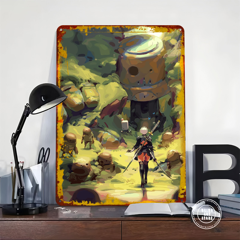 Nier Automata : Affiche métall - Desk Setup Art avis et prix
