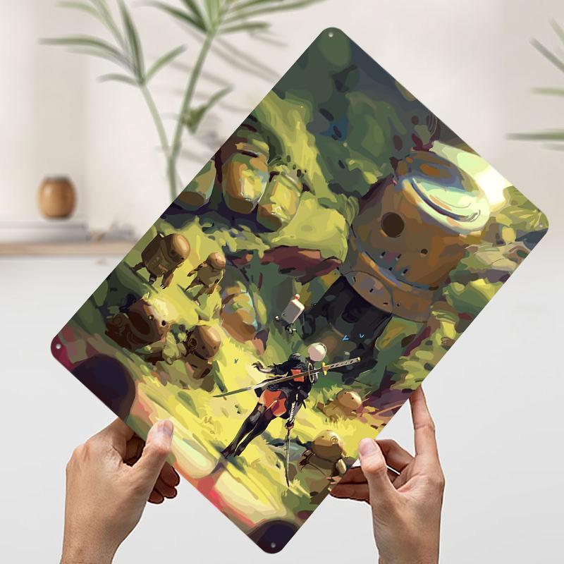 Nier Automata : Affiche métall - Desk Setup Art avis et prix