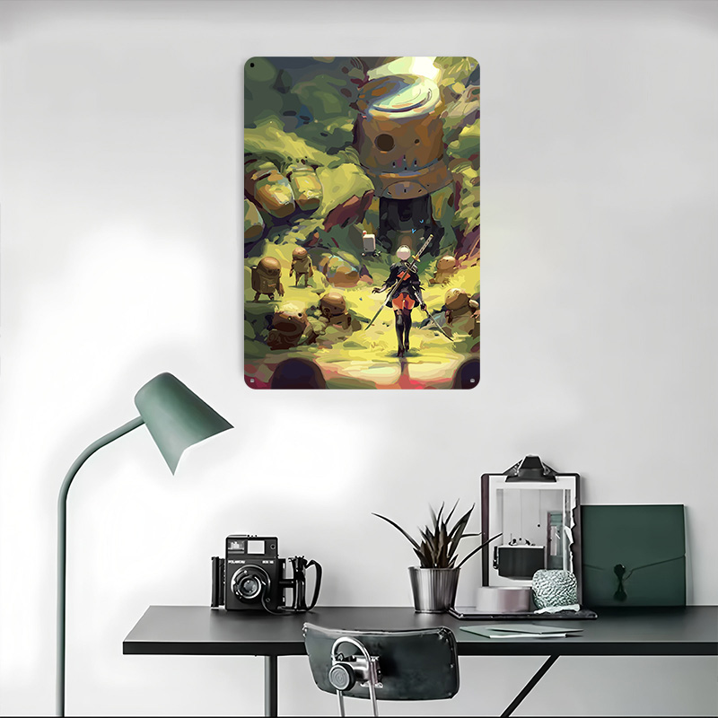Nier Automata : Affiche métall - Desk Setup Art avis et prix