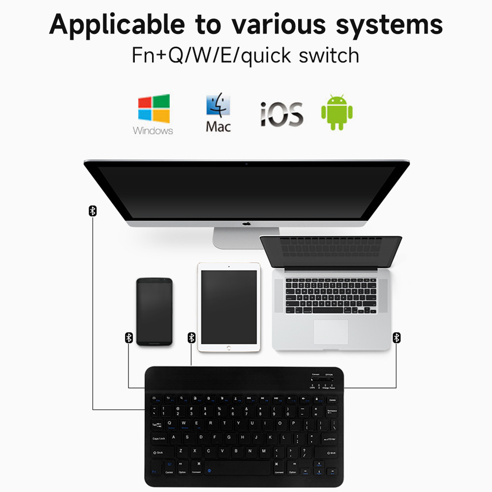 Clavier Bluetooth sans fil pou - Desk Setup Keyboard avis et prix