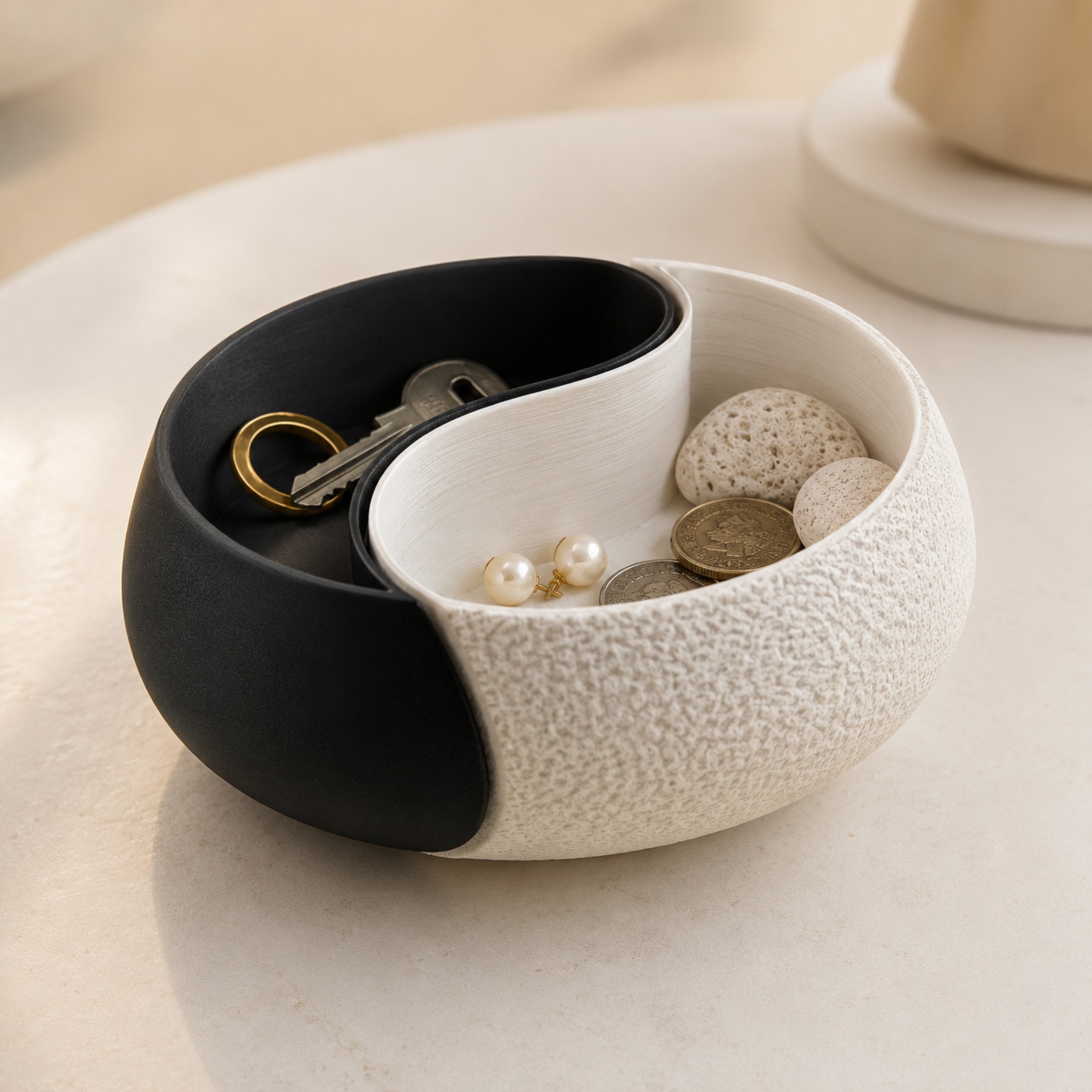 Bol de rangement monobloc noir - Desk Setup Black And White avis et prix