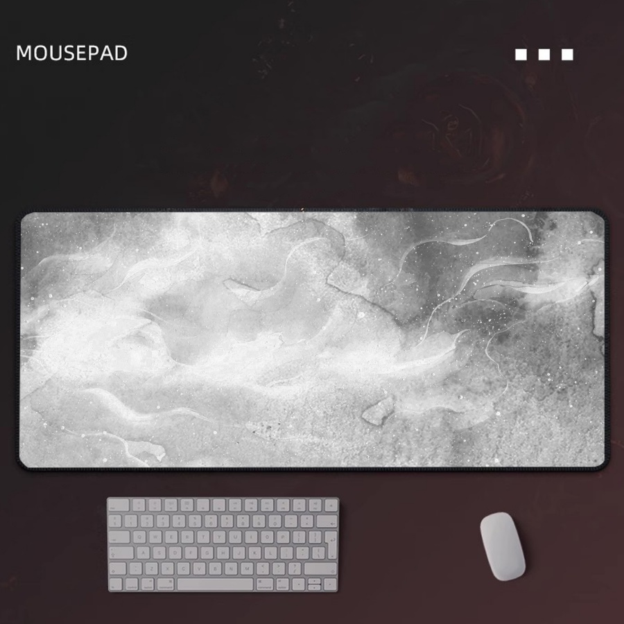 Tapis de souris de jeu en marb - Desk Setup Grey avis et prix