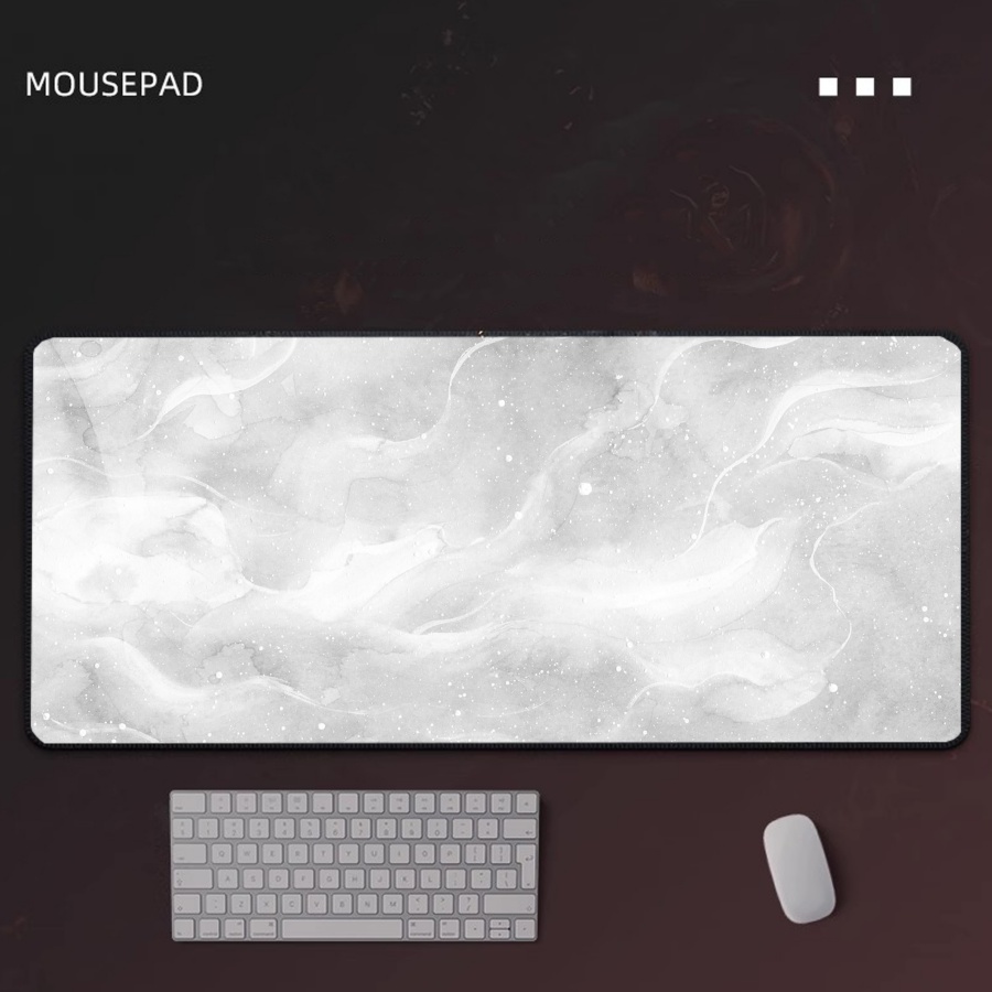 Tapis de souris de jeu en marb - Desk Setup Grey avis et prix