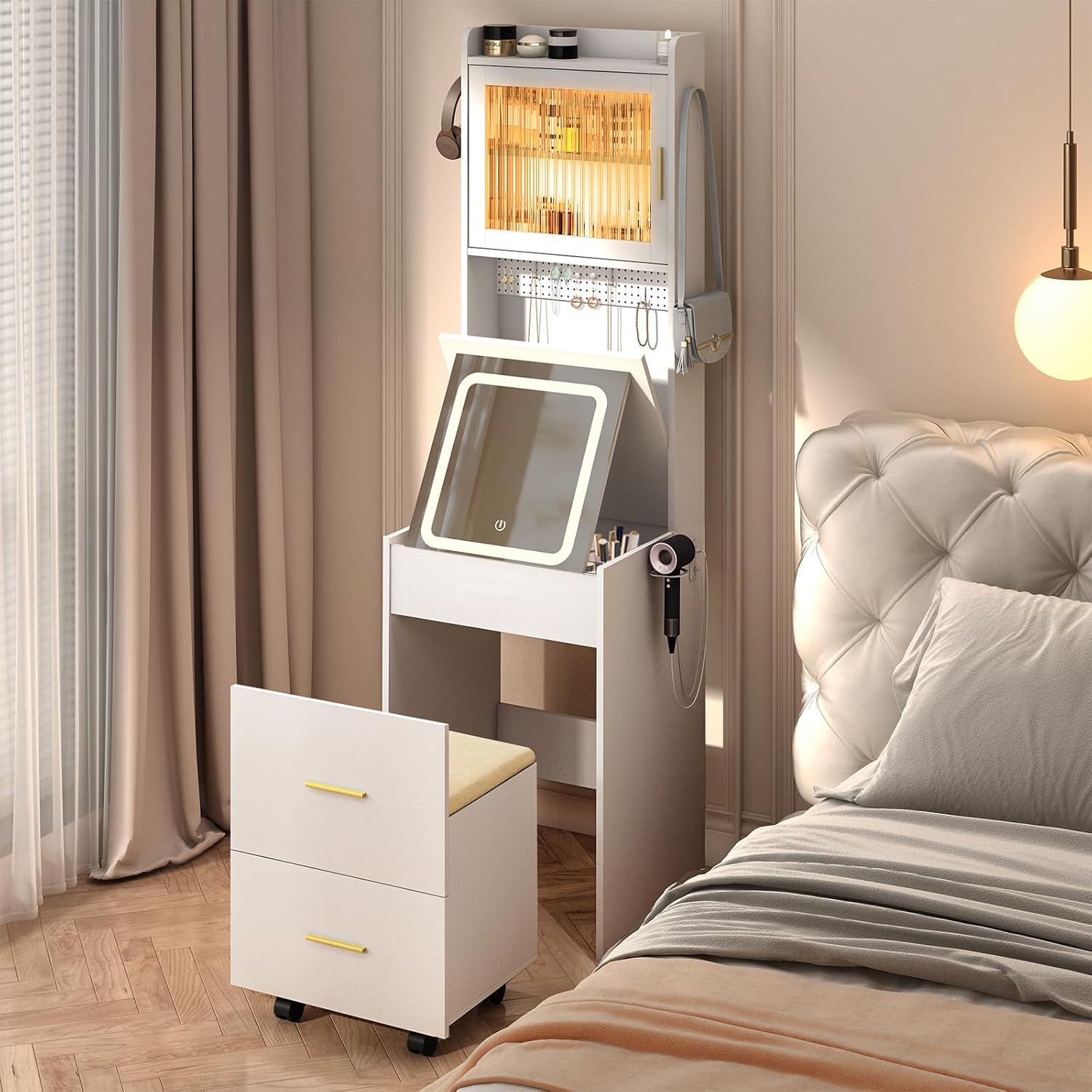 Bureau de vanité 3 en 1 avec m - Desk Setup Charging Station avis et prix
