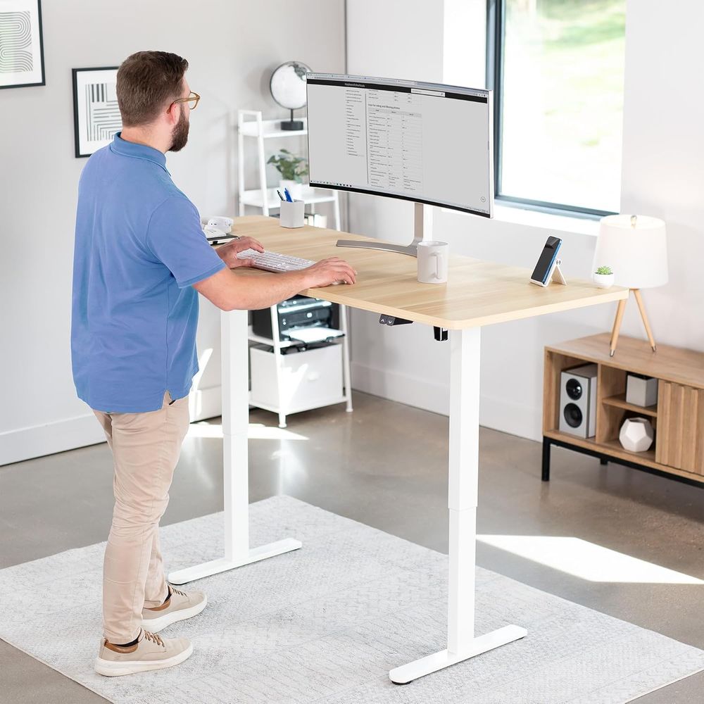 Bureau électrique sur pied de  - Desk Setup Height avis et prix