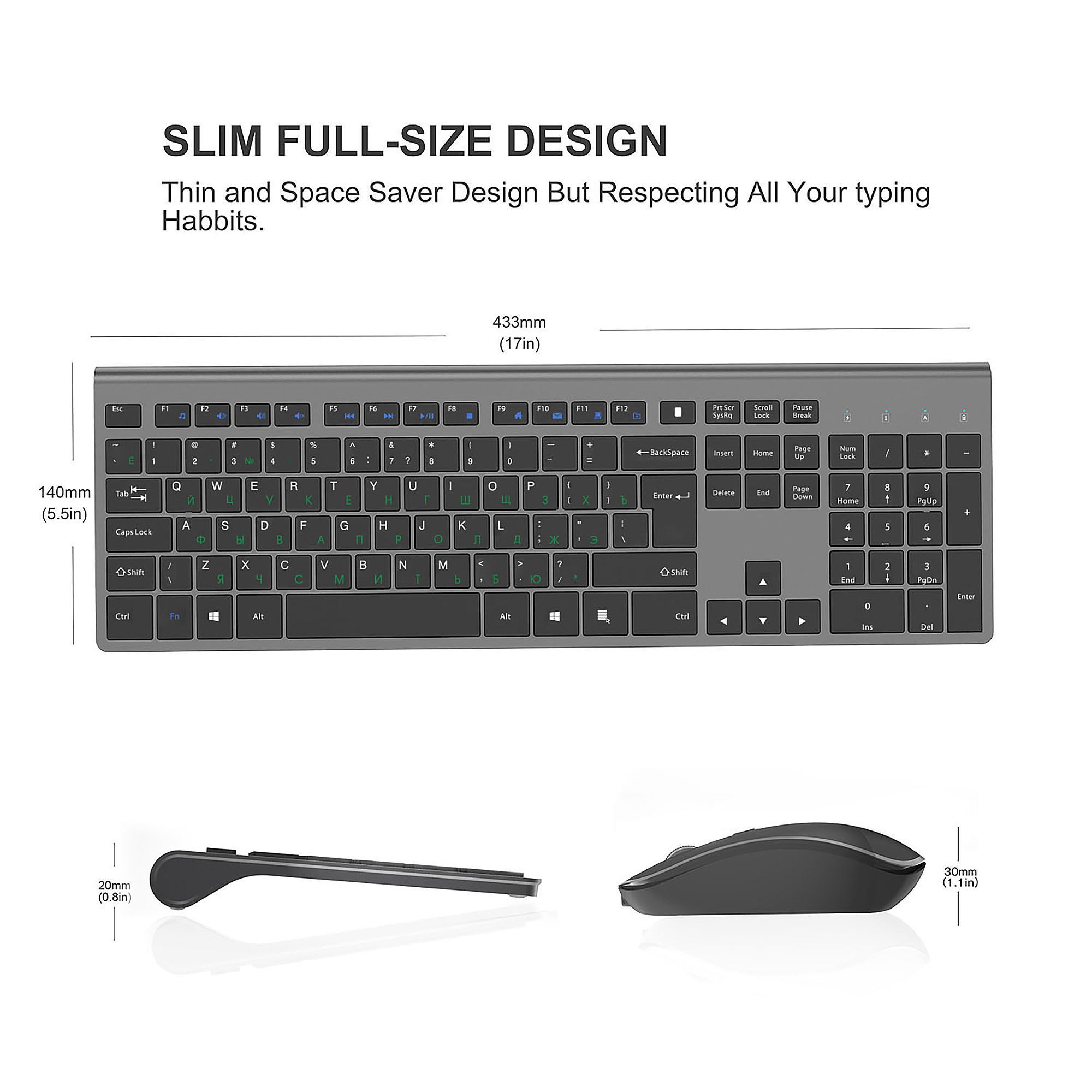 Ensemble clavier et souris san - Desk Setup Keyboard avis et prix