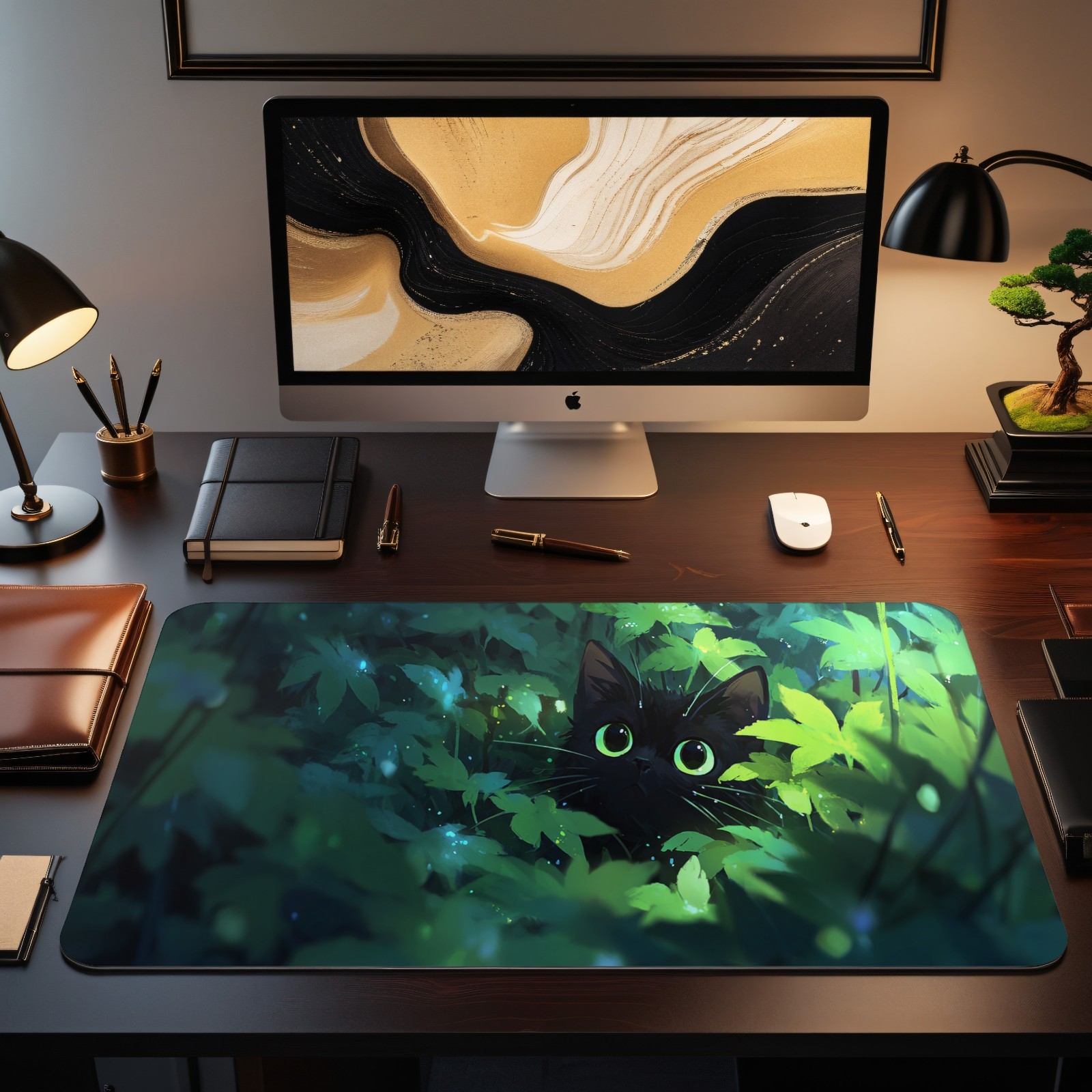 Tapis de jeu Black Cat pour MT - Desk Setup Art avis et prix