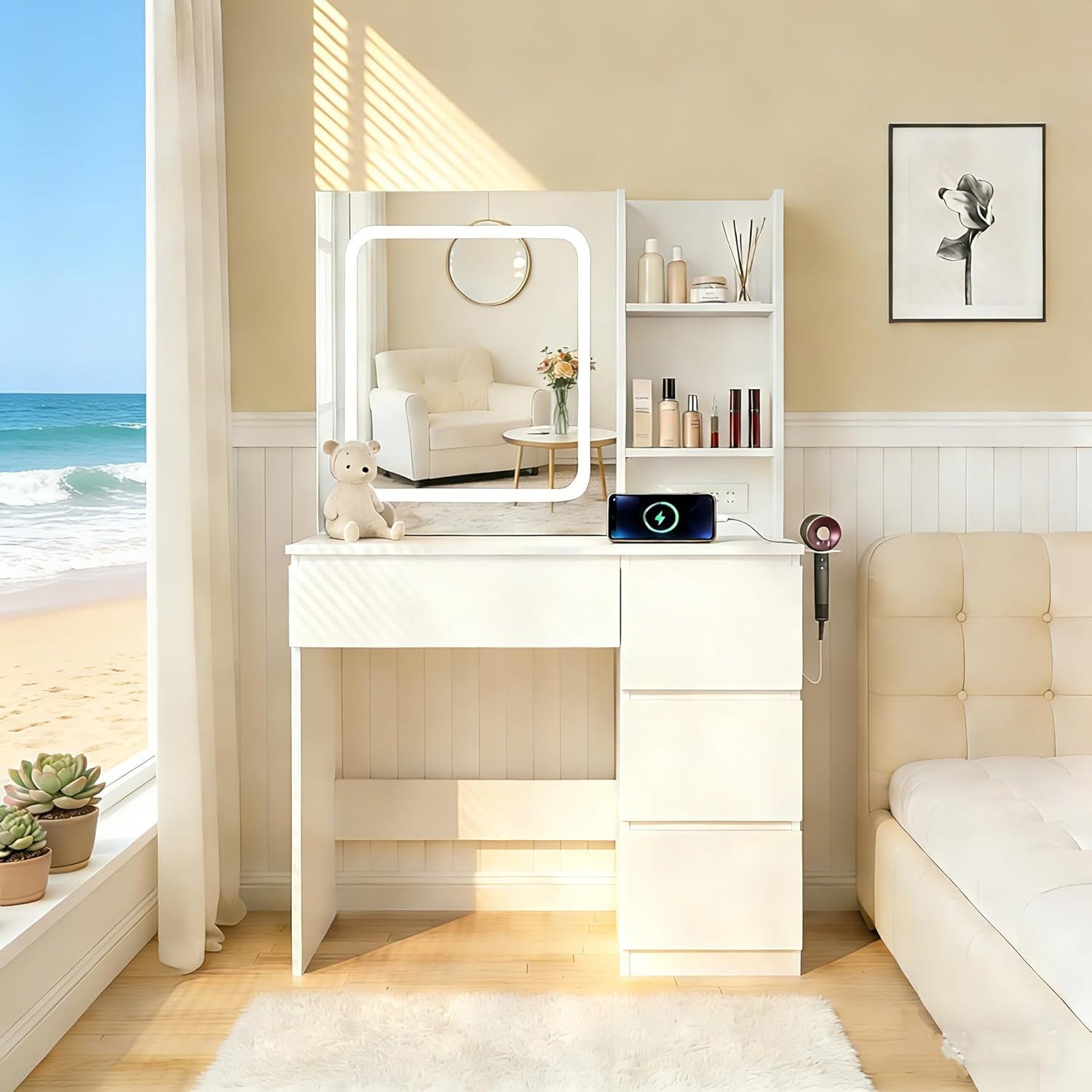 Coiffeuse i*-Make Up avec stat - Desk Setup Charging Station avis et prix
