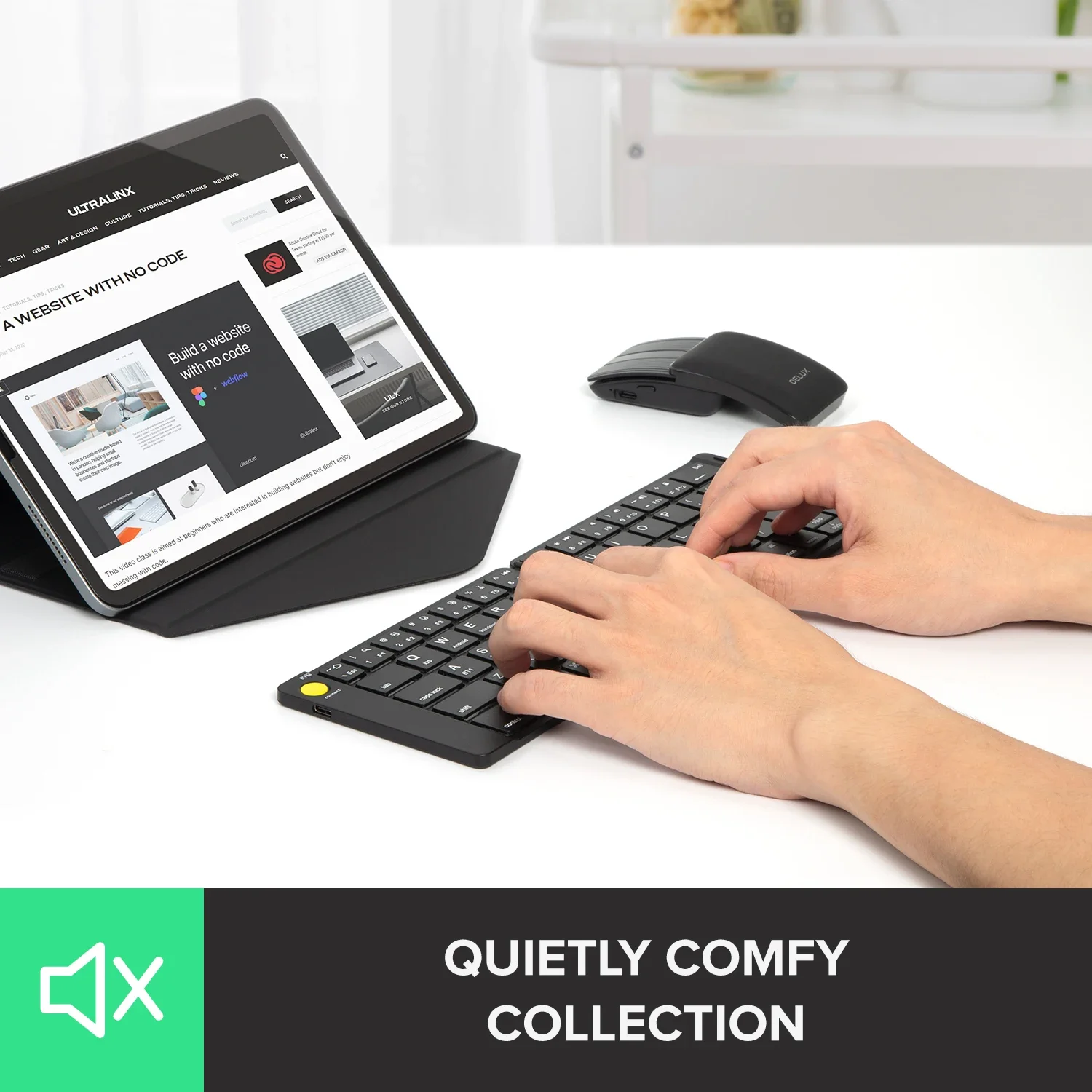 Delux-Ensemble clavier et sour - Desk Setup Keyboard avis et prix