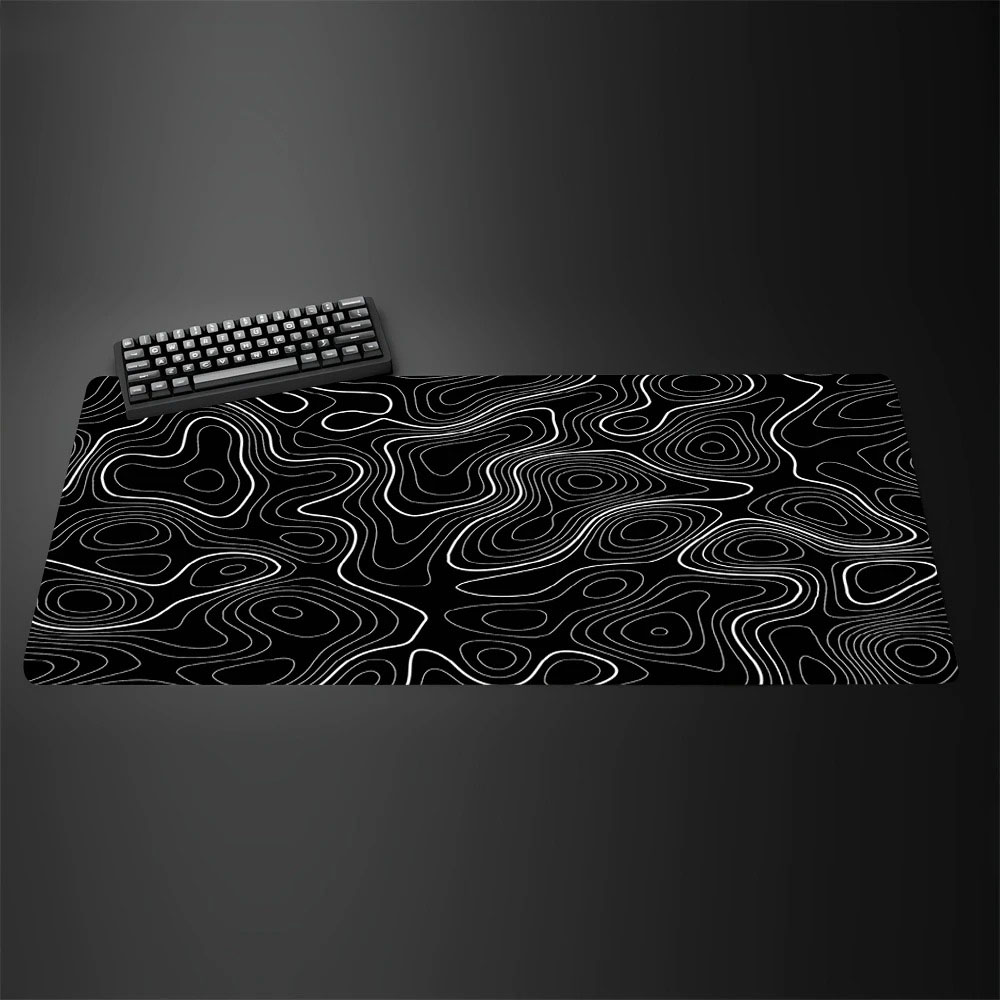 Tapis de souris de jeu grand f - Desk Setup Black And White avis et prix