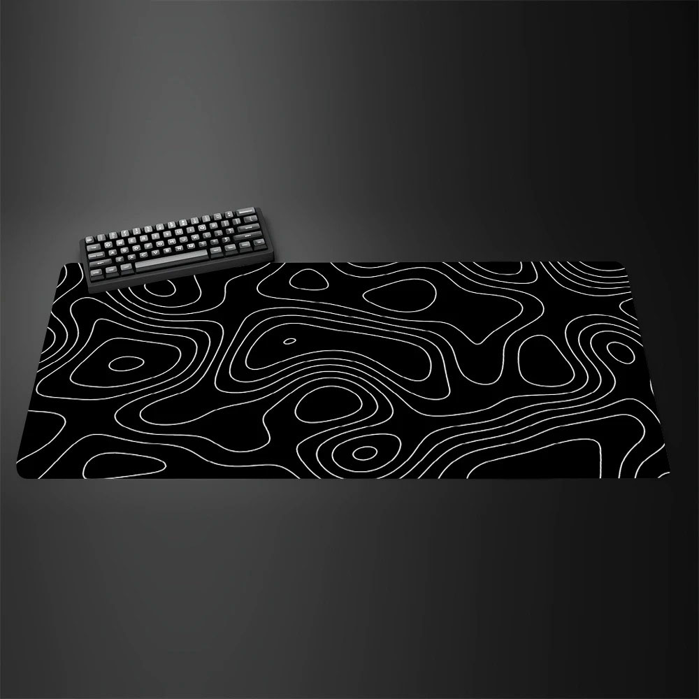 Tapis de souris de jeu grand f - Desk Setup Black And White avis et prix