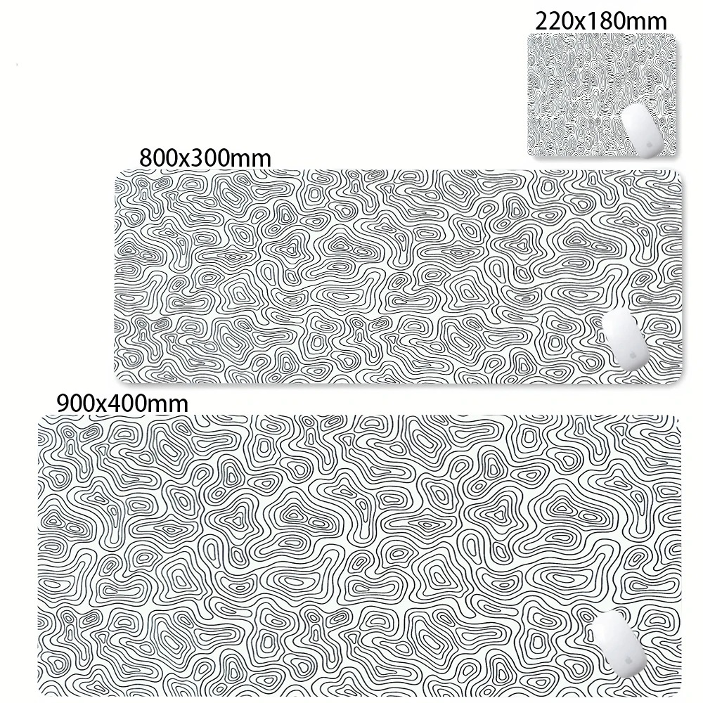 Tapis de souris de jeu grand f - Desk Setup Black And White avis et prix