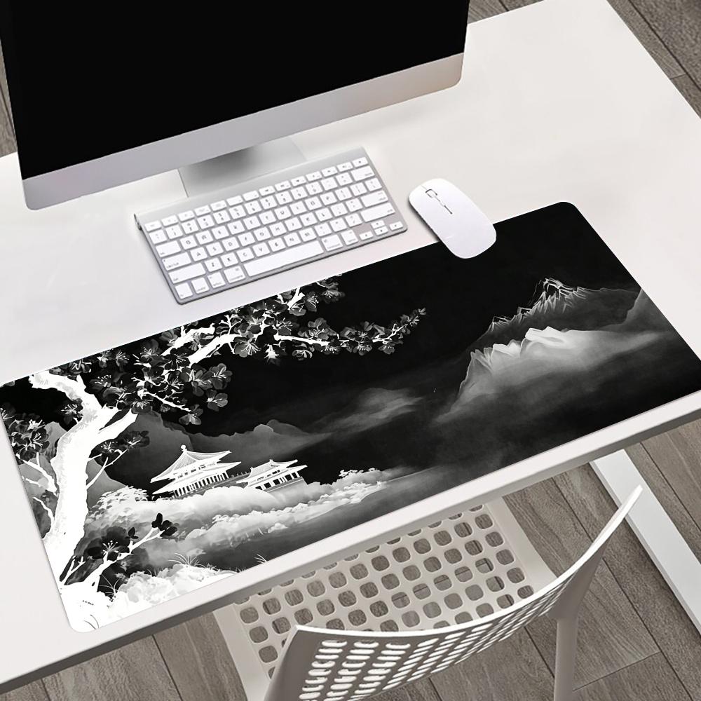 Grand tapis de souris gris eff - Desk Setup Grey avis et prix
