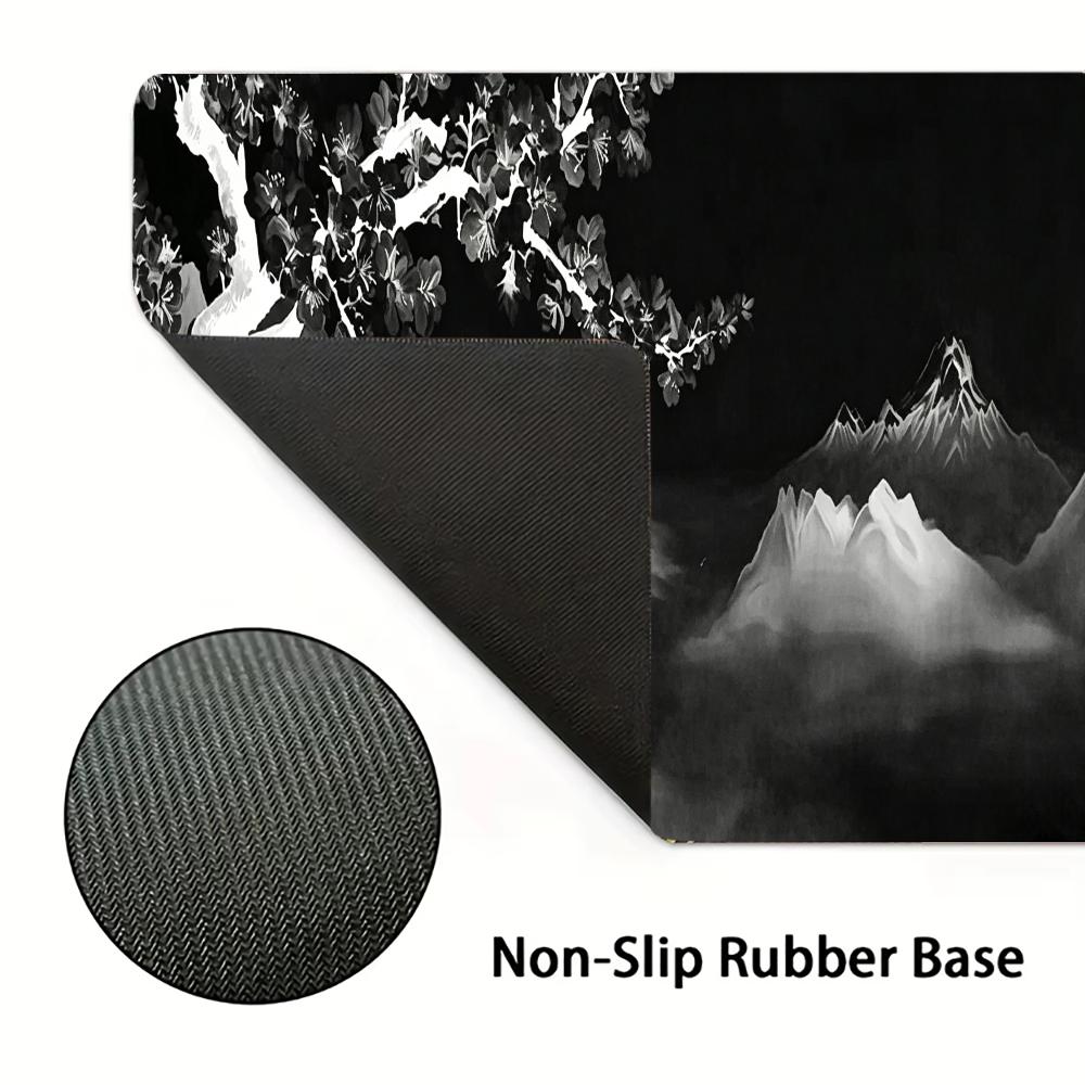 Grand tapis de souris gris eff - Desk Setup Grey avis et prix